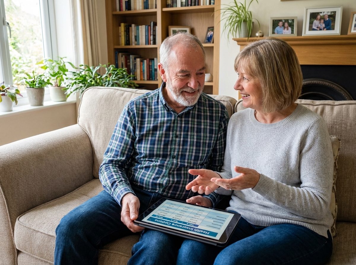 Couple senior discutant d