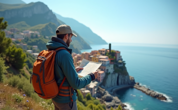 Tracer son chemin avec la carte des Cinque Terre en Italie